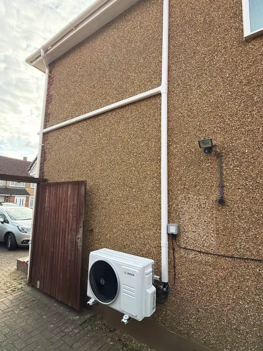 An outdoor unit and trunking, made good